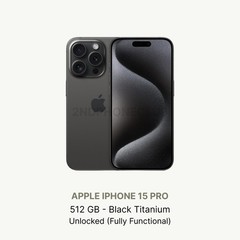 iphone 15 Pro – 512 GB – Unlocked – Good Condition – No Face ID