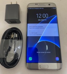 Samsung Galaxy S7 Edge SM-G935U 32GB Unlocked Phone AT&T T-Mobile good Silver US
