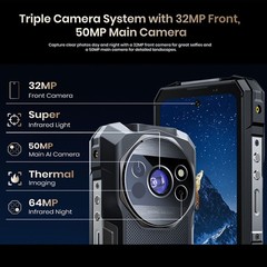 5G 4G FOSSiBOT F115 Ultra Thermal Imaging AI Rugged Phone Android 16 Rangefinder