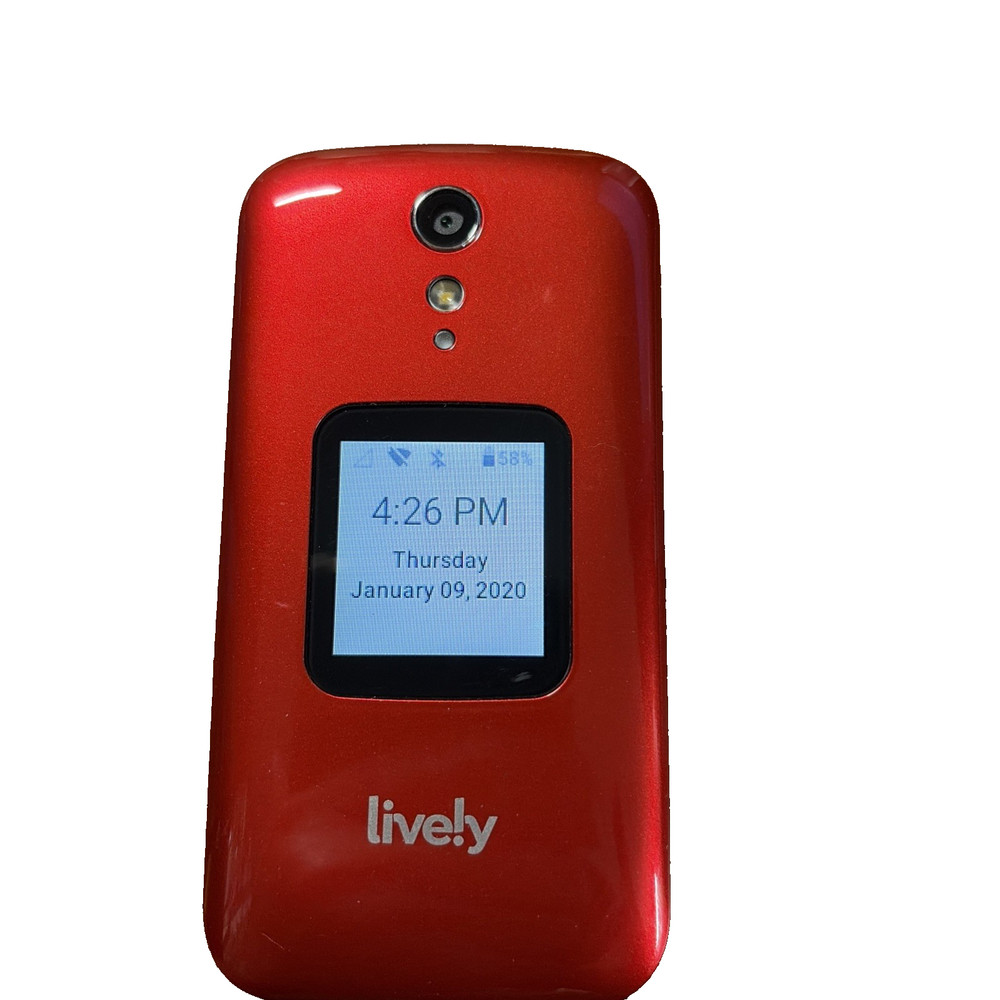 GreatCall / Lively Flip – 16GB – Red Flip Phone