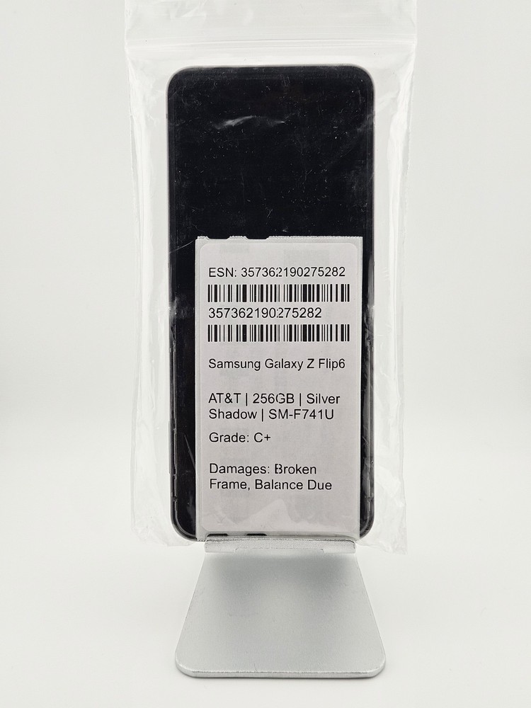 Fully Functional Samsung Galaxy Z Flip6 – Locked to AT&T Silver Please read