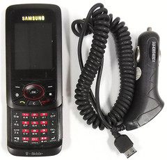 Samsung Blast SGH-T729 – Black and Red ( T-Mobile ) Rare Slider Phone – No Back
