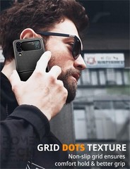 Designed for Samsung Galaxy Z Flip 4 5G Case with Belt Clip Holster – Black