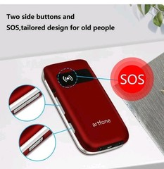 artfone G3 Pro Red – 4G LTE Flip Phone For Senior Unlocked Cell Camera Speaker