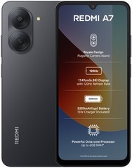 REDMI A7 4G (Black, 3GB RAM,64GB ) T7250 | Octa Core Processor Global Version.