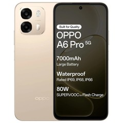 Oppo A6 Pro 5G (Gold, 8GB RAM, 128GB Storage)Dimensity 6300 Global Version.