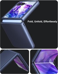 Case for Motorola Razr Plus 2024/2025 – Thin Hard Matte Polycarbonate Cover