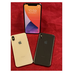 Apple iPhone XS – 64GB – Silver Gray (Unlocked) A1920 (CDMA + GSM) Mint