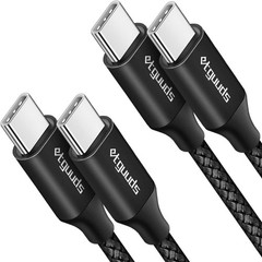 3ft USB-C Fast Charging Cable 60W, 2-Pack for iPhone 15 Pro Max, Galaxy S25
