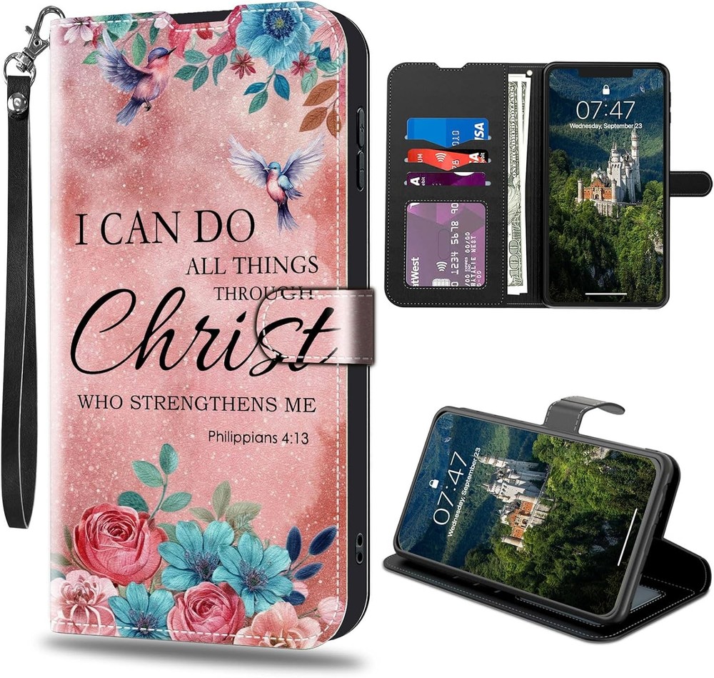 PU Leather Wallet Case for Samsung Galaxy A17 5G, RFID Blocking, Card Slots, Bib