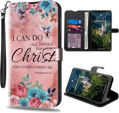 PU Leather Wallet Case for Samsung Galaxy A17 5G, RFID Blocking, Card Slots, Bib