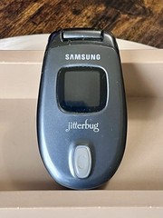 Samsung Jitterbug Dial SPH-A120 – Black ( GreatCall ) Rare Cellular Flip Phone