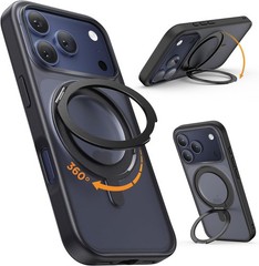 Stand Case for iPhone 17 Pro Max Case 360° Rotatable Ring Kickstand Phone Cases