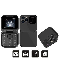 Unlocked SERVO 2024 New Mini Flip Mobile Phone Dial GSM Cellphones Dual SIM Card