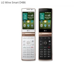 LG Wine Smart D486 1GB RAM 4G ROM 4G LTE 3.5″ Android Flip Phone GPS Radio Wi-Fi