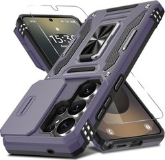 Deep Purple Military Grade Shockproof Case for Samsung Galaxy S26 Ultra 6.9″ + K