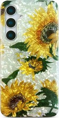 Galaxy S24 Plus Case – Cute Crystal Clear Flowers for Girls Women | Slim Cover