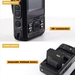 Global 4G LTE Android Rugged Cell Phone Outdoors Waterproof Mobile UNIWA B8000