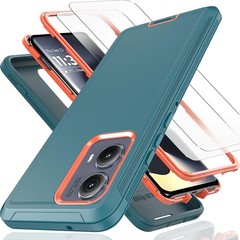 For Motorola Moto Edge 2024 Case With 3 in 1 Shockproof TPU Hard PC Bumper Cover