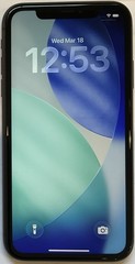 GSM UNLOCKED iPhone 11, 64GB A2111 MHC43LL/A iOS 26.3, 100% BATTERY FOR REPAIR