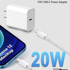 3FT USB-C Cable 20W PD Fast Charger Wall Adapter Phone for Apple 14 13 12 11 X