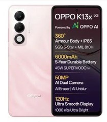 OPPO K13x 5G (Sunset Peach, 128 GB) (4 GB RAM) Dimensity 6300 Processor