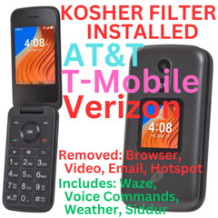 NEW UNLOCKED TCL FLIP 2 GSM LTE KOSHER FILTER W/ WAZE WEATHER SIDDUR ATT TMO VRZ