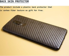 2PCS Screen Protector & Backing Film for OnePlus 6 Tempered Glass Fingerprint Re