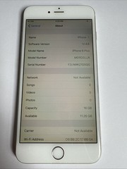 iPhone 6 Plus 16GB Unlocked Smartphone Silver Tested Working 80% BH