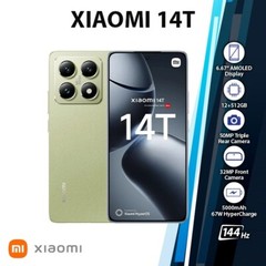 Xiaomi 14T 5G Android Cell Phone (Green/12GB+512GB/Dual SIM/Unlocked/NEW)