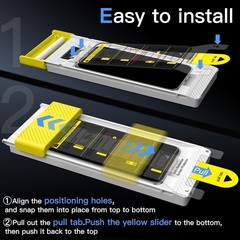 2PCS Full Coverage Screen Protector for iPhone 17 Pro Max 6.9 Inch Anti-Fingerpr