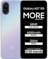 Samsung Galaxy A07 5G (Violet, 4GB RAM, 128GB ) Dimensity 6300 Global Version