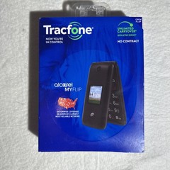Tracfone Alcatel Flip Phone Unlimited Carryover With Active Service No Contract