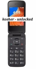 Kosher – Tcl Flip 2 – UNLOCKED – Flip Phone (T408DL) – Tracfone
