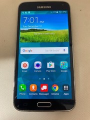 Samsung Galaxy S5 SM-G900V 16GB Charcoal Black Verizon Unlocked Smartphone Good