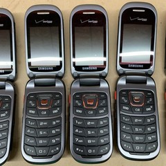 LOT OF 5 Samsung Convoy 3 III SCH-U680 – Metallic Gray Verizon Flip Phone