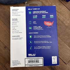 BLU View 5 B160V 64GB TracFone Locked 6.5″ Smartphone Android Dual Camera 13MP