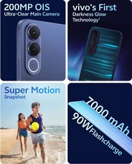 vivo V70 FE (Monsoon Blue, 128 GB) (8 GB RAM) Factory Unlocked Smartphone