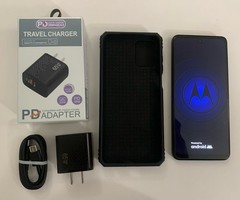 motorola moto G Power 5G – 256 GB – Black ( Unlocked ) With Extra Bundle