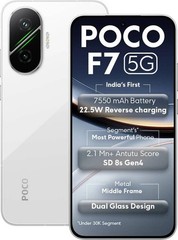 POCO F7 5G (White, 256 GB 12 GB ) 8s Gen 4 Processor NFC 6.83″ Global Version.