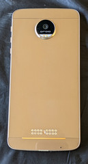 Moto Z Droid XT1650 32GB White/Gold (Verizon) – Light Burn – Excellent A+ – 7271