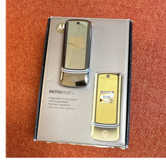 Motorola MOTOKRZR K1 GOLD!!!! Flip Phone 2MP Camera Music Player with Box