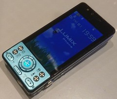 PANASONIC Docomo P-03C Blue Lumix Phone Slide Feature Phone 13.2MP
