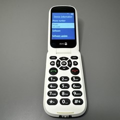Doro 7050 – Black (Consumer Cellular) 4G LTE GSM Basic Flip Cell Phone DFC-0180