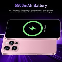 I16 Pro Max 5G Unlocked Cell Phone 8+256GB Smartphone Android 14 Dual SIM Mobile