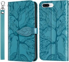 Wallet Case for iPhone 7 Plus/iPhone 8 Plus with Card Holder, PU Leather Flip Fo