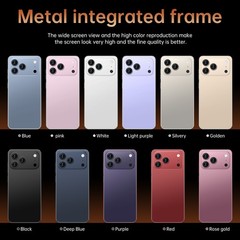 Unlocked G17 Pro Max 128G Dual Sim 5G Cell Phone Smartphone Android 15