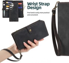 Samsung Galaxy S23 Ultra Wallet Case with Card Holder & Detachable Magnetic Phon