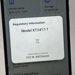 Motorola Moto G 5G 2024 XT2417-1 128GB Sage Green Factory Unlocked READ