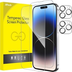 2PCS Full Coverage Screen Protector & Camera Lens Protector for iPhone 14 Pro Ma